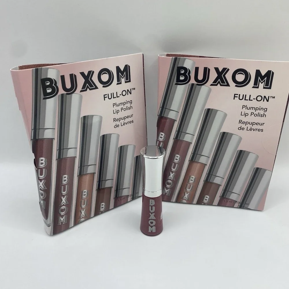 2x Buxom Full On Plumping Lip Polish Dolly Deluxe Sample 0.05oz 1.5ml New